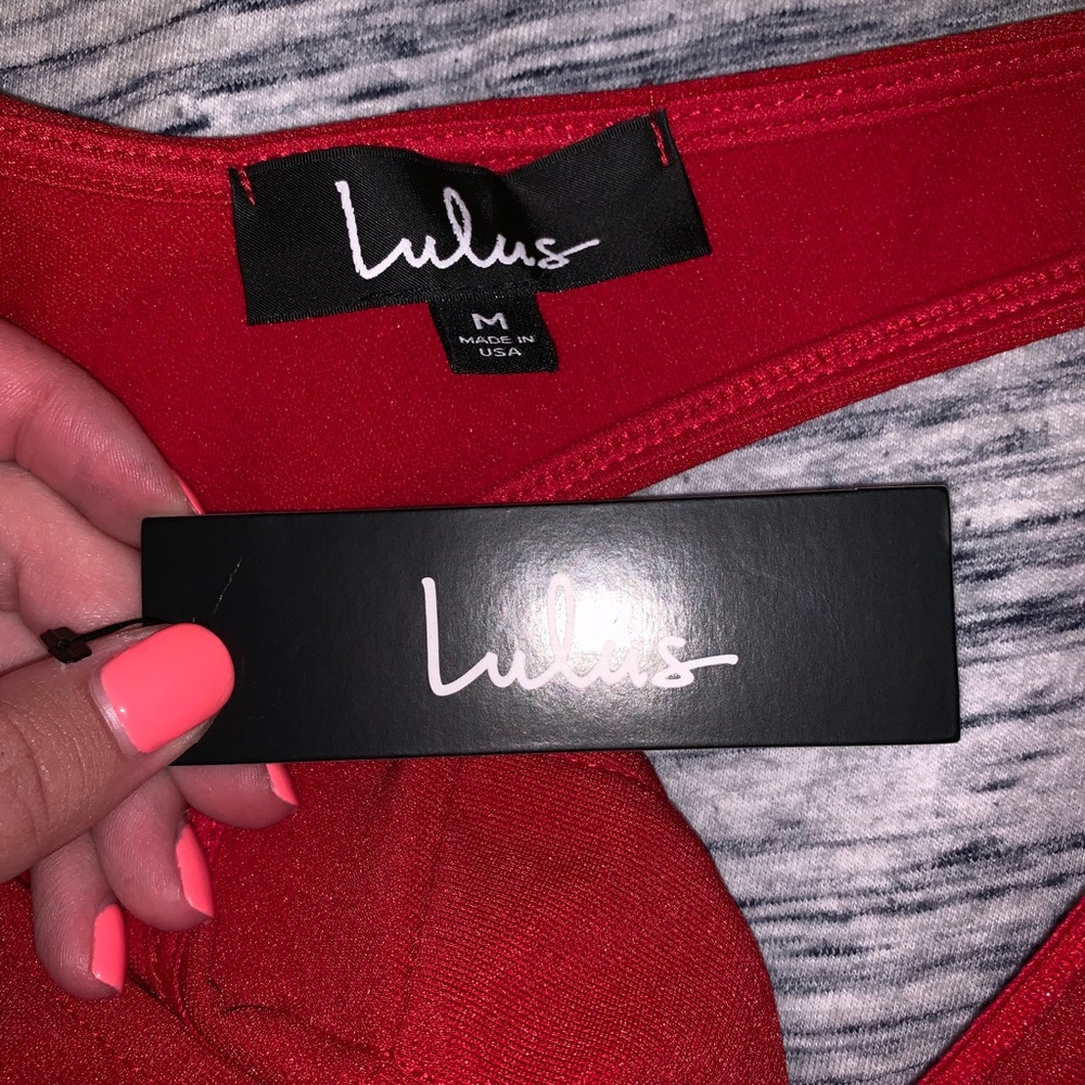 BRAND NEW Lulu’s Red Skater Dress